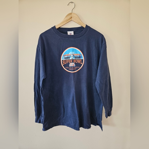 Superbowl 2007 Longsleeve T-Shirt - Picture 1 of 3